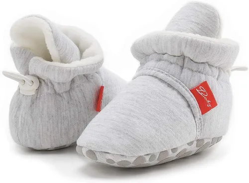 Miniatura 125 de Sawimlgy - Botines de algodón antideslizantes para recién nacido, con agarre, para cuna o para el invierno