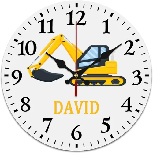 Miniatura 15 de Relojes de avión azules personalizados, decoración de pared para sala de juegos para niños, sin tictac, funciona con pilas, movimiento silencioso