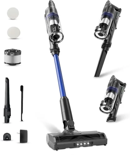 Miniatura 9 de Aspiradora Inalámbrica Candy, Aspiradoras de Palo de 65 Minutos para el Hogar, 400W/190AW Succión Potente, Anti-Enredos, Pantalla LED, Autoportante