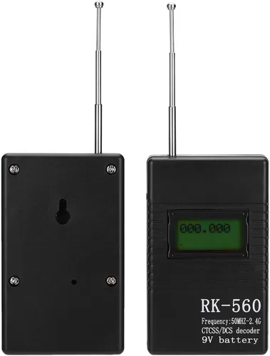 Miniatura 7 de Contador de frecuencia portátil de mano, prueba de radiofrecuencia precisa de frecuencia de 50MHz-2.4Ghz, con antena de una llave, conveniente