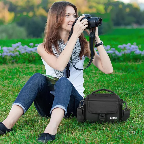 Miniatura 7 de Bolsa de transporte para cámara, estuche anti-choque con cubierta impermeable para lluvia compatible con Canon EOS R50 M50 Powershot SX540 SX70