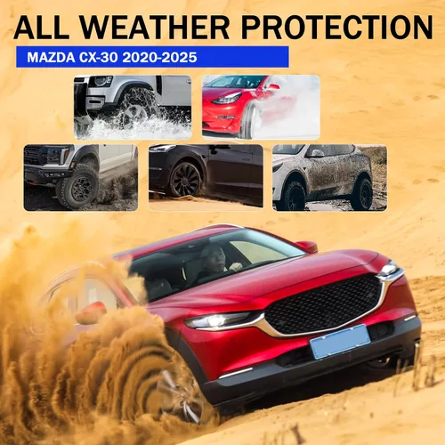 Miniatura 7 de Peleus Guardabarros mejorados para Mazda CX-30 2025 2024-2020, aletas antisalpicaduras aerodinámicas, juego de 4 guardabarros y aletas para Mazda