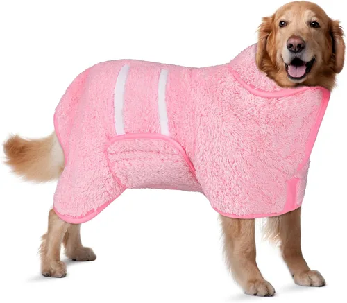 Miniatura 35 de Bienbee Bata de baño para perro, de secado rápido, súper absorbentes, para perros pequeños, medianos y grandes, abrigo de secado para después