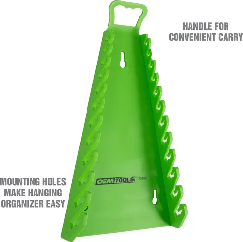 Miniatura 6 de OEMTOOLS 23106 Organizador de llaves inversas con asa, para tienda, garaje o caja de herramientas, organizadores y almacenamiento para un transporte