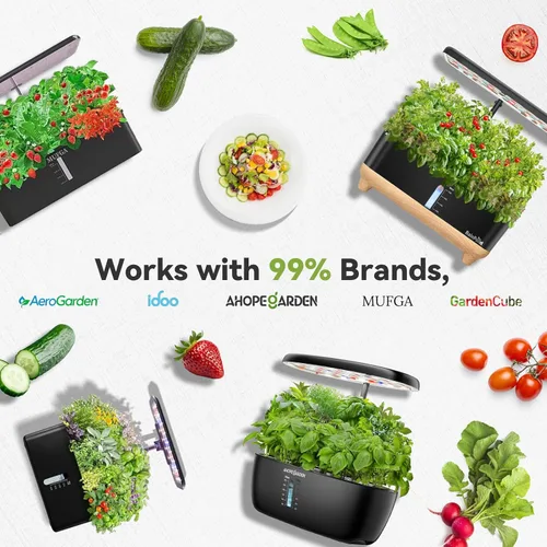 Miniatura 4 de Kit de semillas de frutas Inbloom para AeroGarden, Ahopegarden, GARDENCUBE, MUFGA, sistema de cultivo hidropónico iDoo, 7 cápsulas