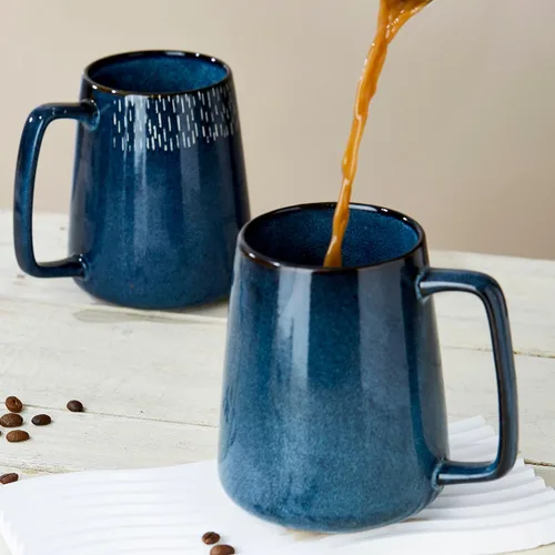 Miniatura 4 de Tazas de cerámica grandes de 24 oz, Tazas extra grandes para té y café, diseño de asa grande, taza de café grande para oficina y hogar, apta