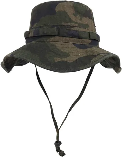 Miniatura 12 de Sombrero de pescador de ala ancha con protección UV, sombrero Boonie, sombreros de pesca, senderismo, safari, sombreros al aire libre para hombres