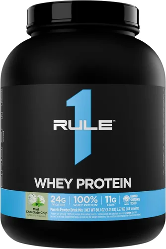 Miniatura 15 de Rule 1 Proteins Proteína de suero – 0.85 oz de proteína de acción rápida de fuentes de suero de leche con EAA y BCAA naturales para la recuperación