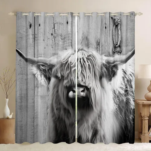 Miniatura 24 de Cortinas de ventana con bandera estadounidense, cortinas de fútbol para niños, 42 pulgadas de ancho x 84 pulgadas de largo, tratamientos de ventana