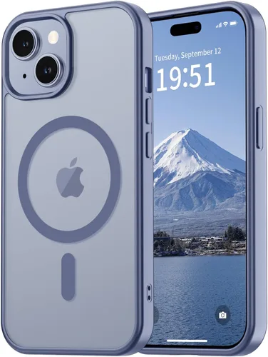 Miniatura 11 de vnnink para iPhone 12 y iPhone 12 Pro, funda de teléfono celular translúcida con protección contra caídas de grado militar, mate magnética