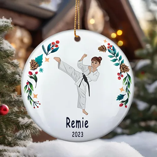Miniatura 3 de Adorno de Navidad personalizado sin ruedas de entrenamiento para montar en bicicleta, regalos de bicicleta para Navidad, adornos para niños