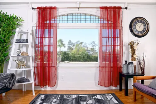 Miniatura 26 de All American Collection - cortinas Doli transparentes, 2 unidades Blanco