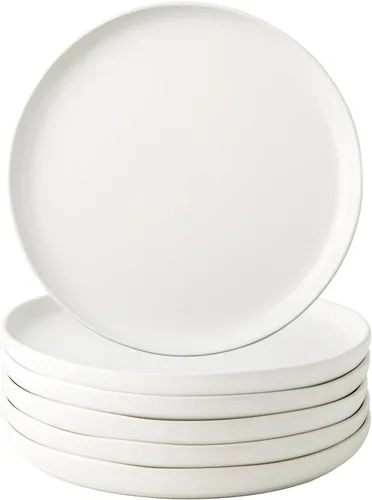 Miniatura 8 de AmorArc - Juego de platos de cena de 6 unidades, platos grandes de cerámica de 10.5 pulgadas para cocina, juego de platos de porcelana para cena