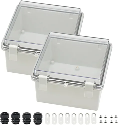 Miniatura 17 de Zulkit Caja de conexiones ABS de plástico a prueba de polvo e impermeable IP65 Cajas eléctricas universales con carcasa de proyecto para exteriores
