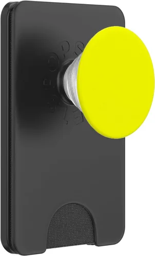Miniatura 7 de PopSockets Agarre para teléfono con soporte expansible - PopSockets amarillo neón intercambiable PopGrip