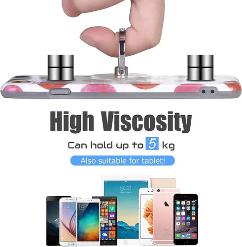 Miniatura 6 de Soporte de Anillo Transparente para Teléfono con Agarre - EI Sonador Soporte de Anillo Transparente para Teléfono Celular con Agarre de Dedo y Base