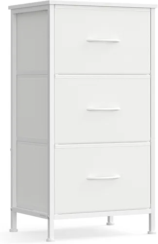 Miniatura 37 de SONGMICS Cómoda para dormitorio, cómoda, acero, MDF, 4 cajones de tela no tejida, unidad organizadora de almacenamiento, armario, entrada, negro