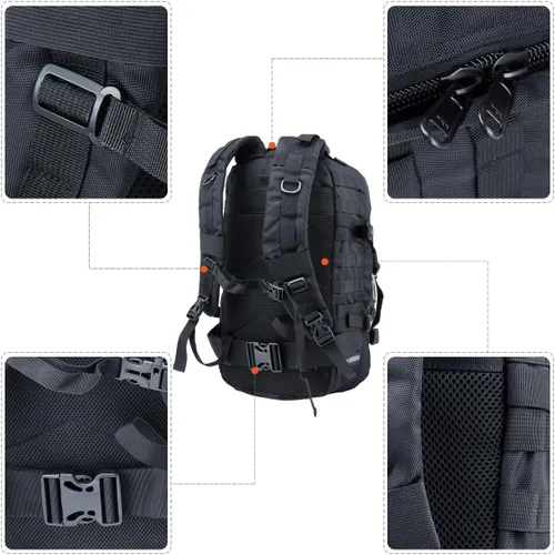 Miniatura 4 de Mochila de motocicleta para hombre, para casco de equitación, mochilas con portador de sombrero/almacenamiento, impermeable, bolsa de viaje de gran