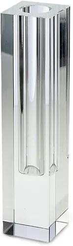 Miniatura 8 de Serene Spaces Living Jarrón cuadrado pequeño y moderno de cristal, florero decorativo para centros de mesa de boda, eventos, fiestas, detalles