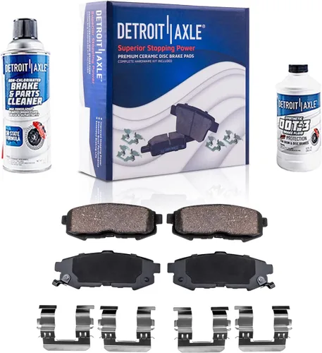 Miniatura 33 de Detroit Axle - Kit de frenos para Ford Transit Connect 2018-2023, rotores de freno de disco Pastillas de freno de cerámica con reemplazo