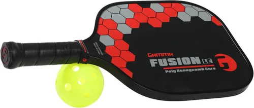 Miniatura 3 de Gamma Pickleball Paddles, Fusion Series, React, Power, Wider Surface Maximizes Hit Potential for All Skill Levels, Indoor/Outdoor Racquet, USAPA
