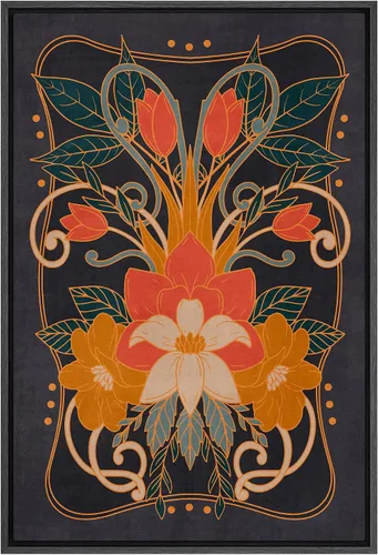 Miniatura 19 de SIGNFORD Lienzo impreso para pared, acuarela, floral, retro, abstracto, naturaleza, desierto, ilustraciones florales botánicas, arte moderno
