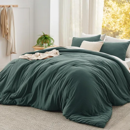 Miniatura 25 de Bedsure Juego edredón suave prelavado individual/individual XL, 365 días, cálido relleno alternativo GentleSoft™, 1 edredón ligero:68x88 pulgadas