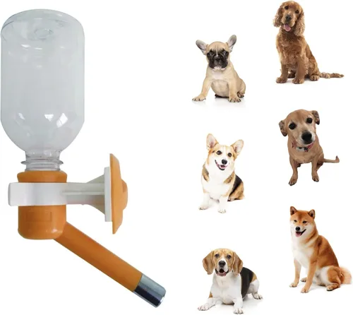 Miniatura 10 de Choco Nose Botella patentada sin goteo para perros/alimentador para perros/gatos y otros animales de tamaño pequeño-mediano - para jaulas, jaulas