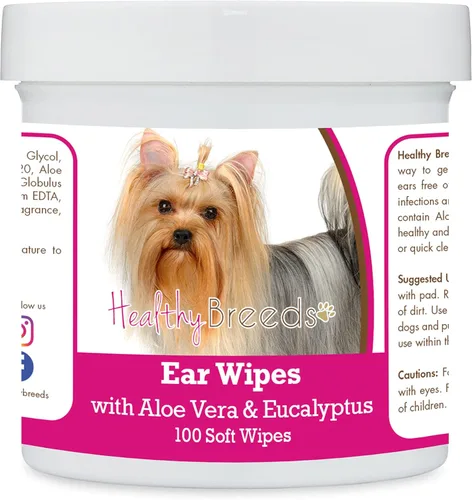 Miniatura 11 de Healthy Breeds Pastor alemán, silla de montar, toallitas de limpieza de oídos con aloe y eucalipto para perros, 100