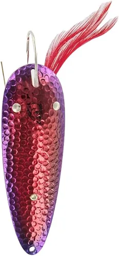 Miniatura 12 de Dardevle Dardevlet Weedless Nickel Back 3/4 oz Fishing Spoons Rojo/Blanco