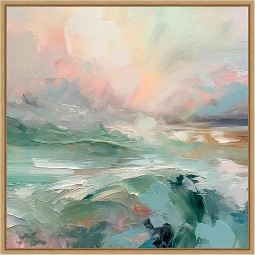 Miniatura 15 de Amanti Art Irena Orlov - Lienzo enmarcado para pared, 16 x 16 pulgadas, diseño de mañana rosa V, lienzo enmarcado para pared, obras de arte