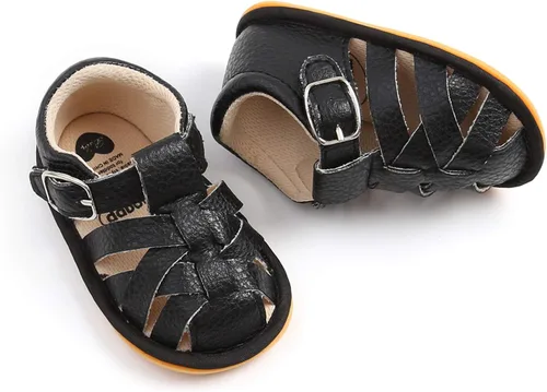 Miniatura 5 de RVROVIC Sandalias para bebés niños y niñas, zapatos de verano de primera calidad para exteriores, ligeras, suaves, antideslizantes, suela para niños