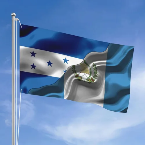 Miniatura 19 de Banderas de Honduras y República Dominicana para exteriores de 3 x 5 pies, tres capas de tela para coser a doble cara, impresión de 3 x 5 pies