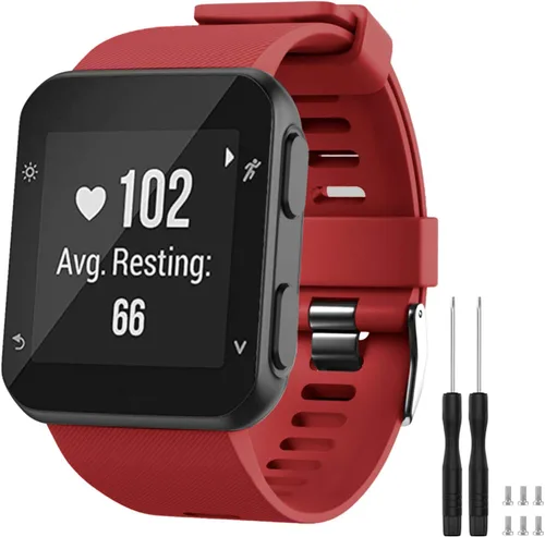 Miniatura 22 de GVFM banda compatible con Garmin Forerunner 35, silicona suave correa de repuesto para reloj inteligente Garmin Forerunner 35, se ajusta a muñeca