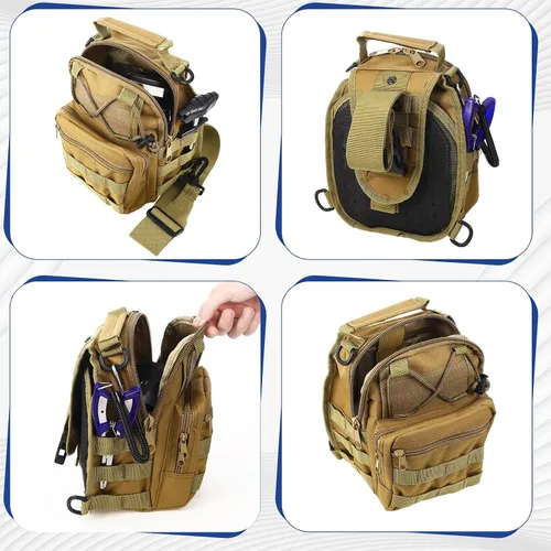 Miniatura 6 de Sosation Kit de equipo de pesca de 482 piezas, caja de aparejos de pesca con aparejos incluidos, mochila, señuelos, ganchos, plomos, herramientas