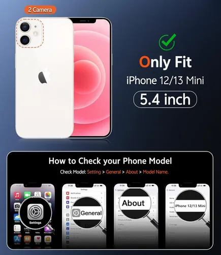 Miniatura 501 de FNTCASE Funda para iPhone 13 Pro-Max: Fundas magnéticas transparentes compatibles con Magsafe Slim anti amarillamiento protección contra caídas
