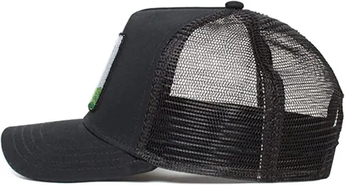 Miniatura 4 de Gorra de camionero, sombrero de malla ajustable Snapback, gorra negra Capybara, gorra de béisbol de malla, sombrero bordado Capybara. Unisex