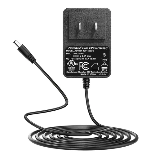 Miniatura 7 de Makartt Adaptador de Cargador de Energía Original para Lima de Uñas Nouvella, Suministro de Batería 12V 1.5A AC-DC para Lima Eléctrica Recargable