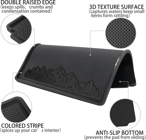 Miniatura 4 de Alfombrilla Cubierta de Tablero Dashboard para Accesorios Subaru Forester 2019-2023 2024 Subaru Crosstrek Impreza 2018-2023 Almohadilla