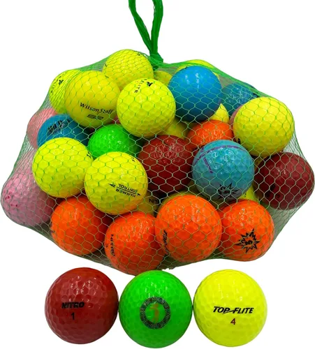 Miniatura 8 de Golf Ball Planet Paquete de 50 pelotas de golf usadas en colores mezclados Color mixto 3A / bueno