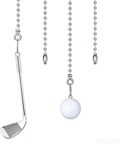 Baseball Ceiling Fan Pull Chain Decorative Extension Light Pull Chain Set,Sport Theme Fan String Charm Decorative Extension,Fan Light Chains
