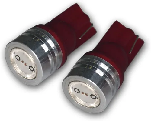 Miniatura 2 de LEDTL-T10-RHP1 - Bombillas LED de luz trasera T10, cuña, LED de alta potencia, color rojo, juego de 2 piezas