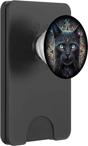 Miniatura 8 de Cat Lover Mandala Design Tribal Artwork Cat PopSockets Adhesive PopGrip