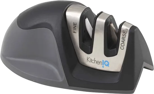 Miniatura 4 de KitchenAid Tijeras multiusos, talla única, negro/negro y KitchenIQ 50009 Edge Grip Afilador de cuchillos de 2 etapas, color negro
