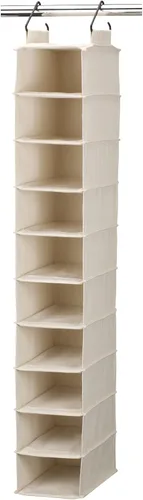 Miniatura 14 de Household Essentials Cedarline Collection organizador de clóset con 6 estantes, de algodón natural, Algodón