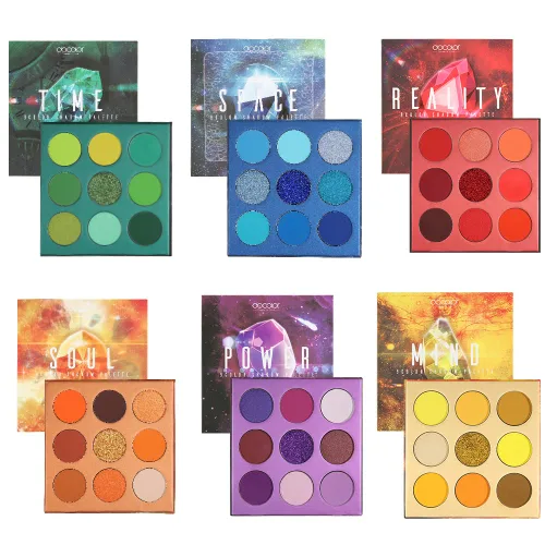 docolor Paleta de sombras de ojos de 54 colores, paleta de sombras de ojos con piedras preciosas altamente pigmentadas, mate, purpurina, brillos,