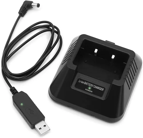Cargador de escritorio de repuesto para radio Baofeng BF-F8HP UV-5R 5RA 5RB 5RC 5RD 5RE 5RG DM-5R TYT TH-F8 Walkie Talkie Li-ion Base de carga de