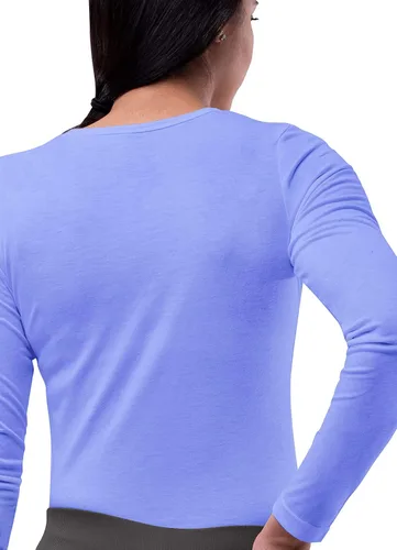Miniatura 2 de SIVVAN - Camiseta de manga larga cómoda de uniforme médico para mujer
