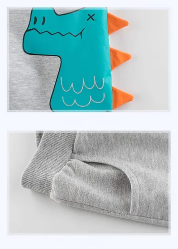 Miniatura 3 de Azalquat Pantalones cortos de punto de verano para niños pequeños con bolsillo paquete de 2 pantalones cortos activos suaves para bebé
