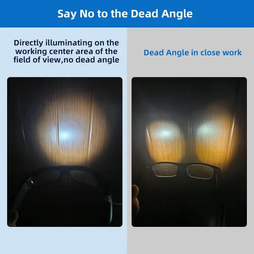 Miniatura 3 de Gafas de seguridad tintadas para hombres y mujeres con luces LED recargables - Altos lúmenes, 13 horas de duración, ANSI Z87.1, armazón TR90, correa